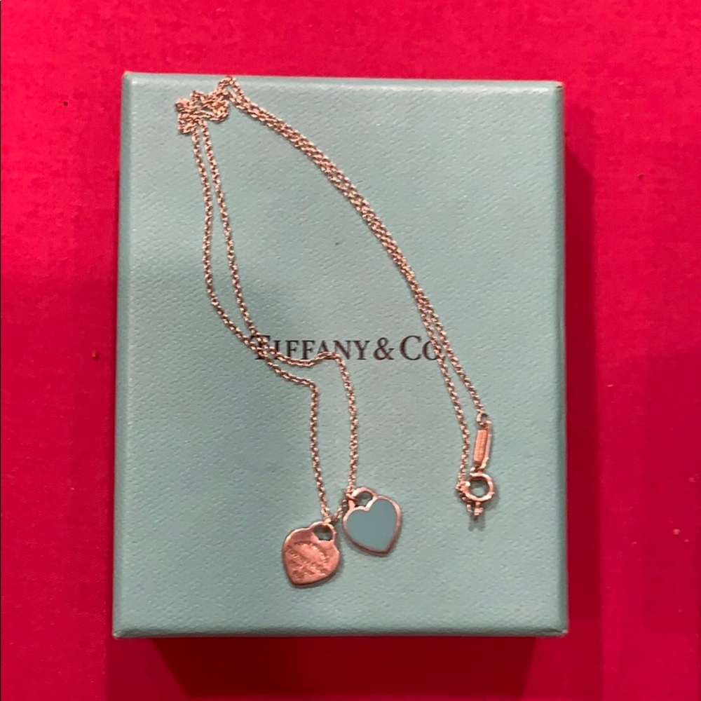 Tiffany & Co. mini double heard necklace